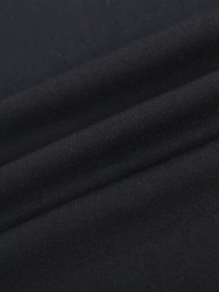 Herren Trendiges T-Shirt mit Buchstabenaufdruck - Kurzärmeliges Rundhals-Casual-Top - Leicht & Bequem für Frühling/ Sommer-Kleidung