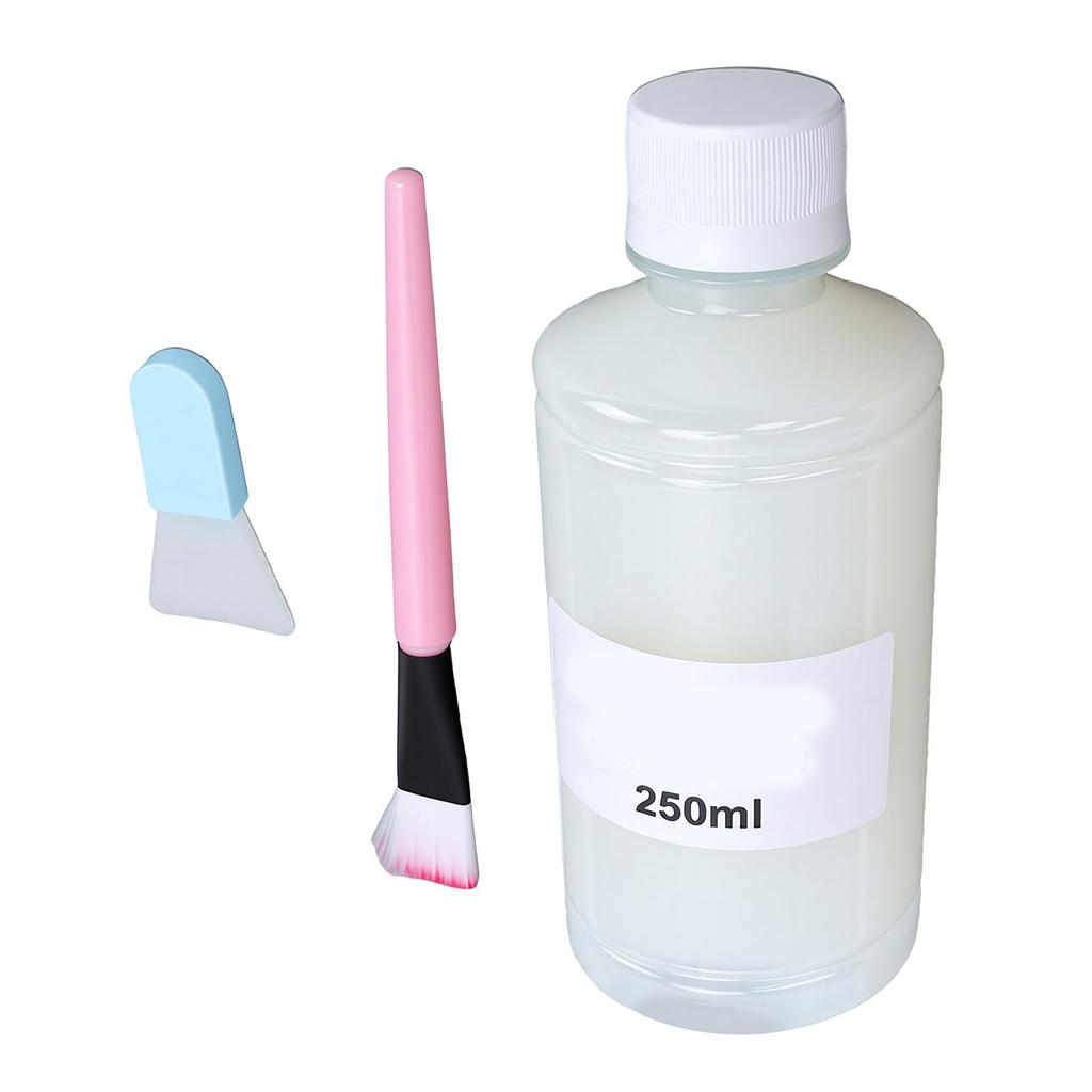 2 Pcs Clay Varnish 250ml Prevent Cracking Scratch Wear High Glass Air Dry Clay Glaze for Plaster Pre Coated Metal Wood