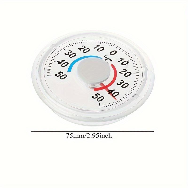 No Battery Dial Thermometer Indoor Outdoor Window Wall Mount -50C to 50C Temperature Gauge Gift for Home Office Use