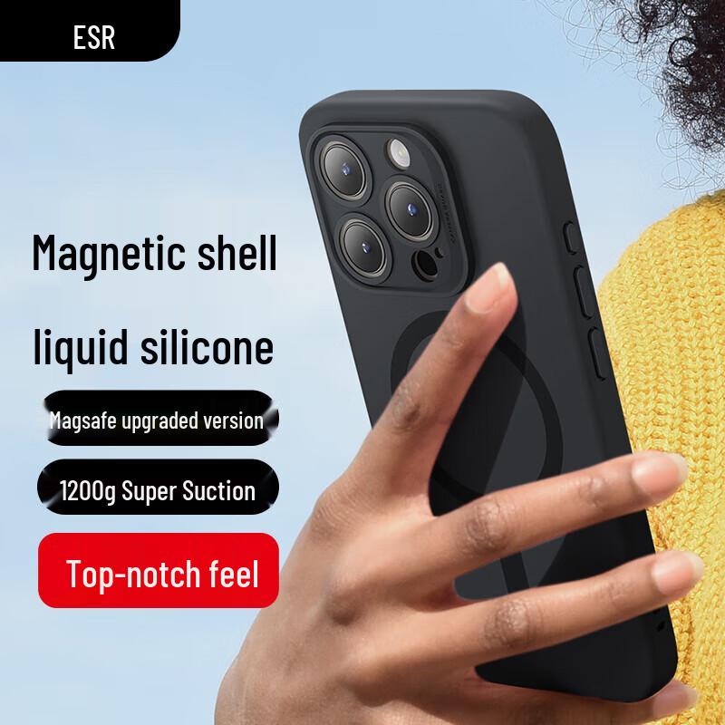 

ESR Magsafe Жидкий силиконовый чехол для телефона для серии iPhone 15 iPhone 15 Pro Max