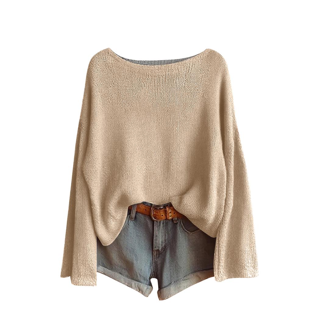 Sweatshirts For Women Knit Sweater Cute Shirt Fall Crewneck Pullover Tops