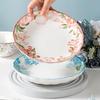 Ru Han Chinese 'A Path of Blooming Flowers' 6-Person Bone China Dinnerware Gift Set