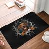 Retro-Fußmatte mit Dackelmotiv (40 x 60 cm) – Anti-Rutsch-Teppich für Bad, Küche und Wohnzimmer