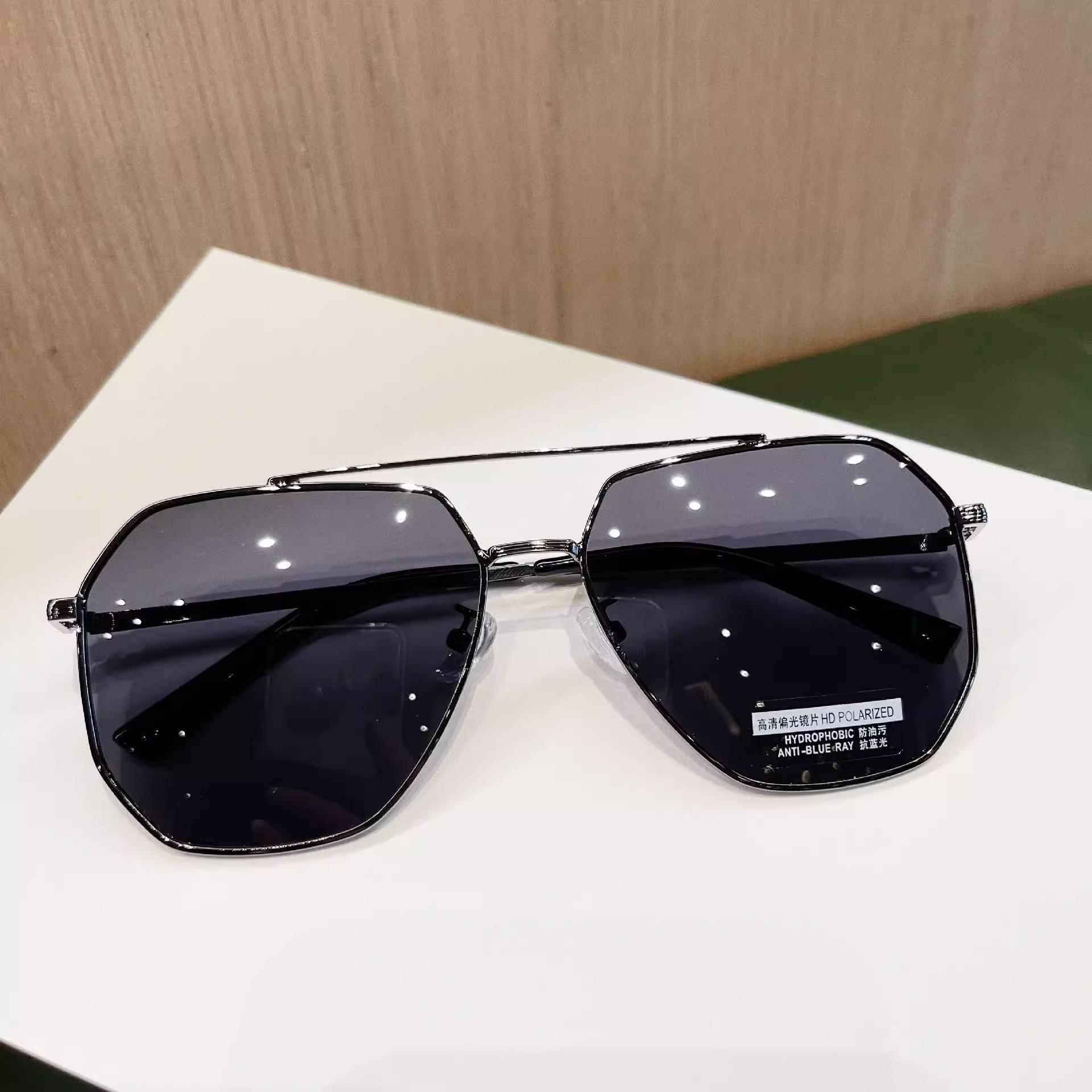 

Солнцезащитные очки Pilot, поляризационные очки для мужчин, водителей, двухлучевые солнцезащитные очки, могут быть оснащены солнцезащитными очками для защиты от близорукости со степенью single glasses