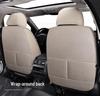 Universal Four Seasons Full Coverage Linen Seat Cushion Set for Small Cars