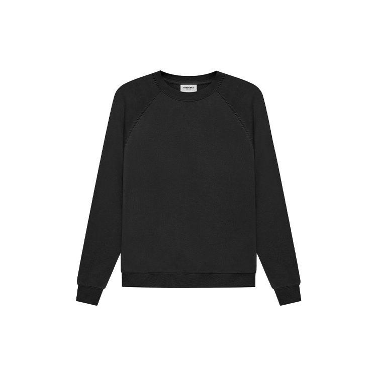 Fear of God Essentials Fleece Pullover Sweatshirt Unisex Tops Black FOG-SS21-577