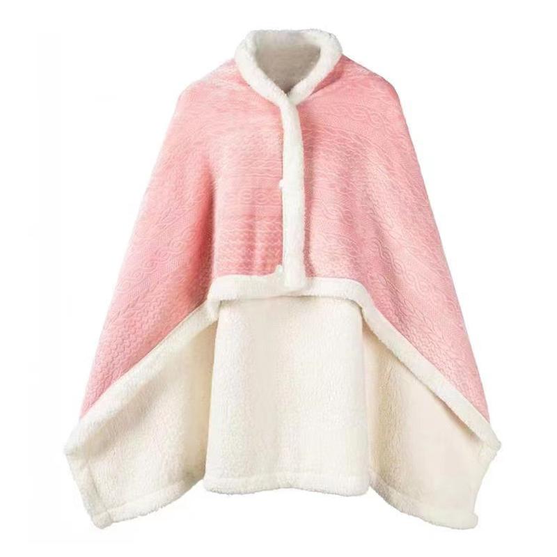 

85x120 см Толстый флис Теплое офисное домашнее одеяло шаль одеяла накидка теплое пончо чехол для офиса одеяло шаль 85X120m