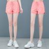 Ice Silk Quick Drying Shorts Sports Shorts Women's Summer High Waisted Fitness Running Pants Thin Three Quarter Pants