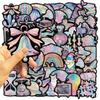 50 Black Purple Fantasy Girl Graffiti Stickers Decorate Guitar Notebook Suitcase DIY Waterproof
