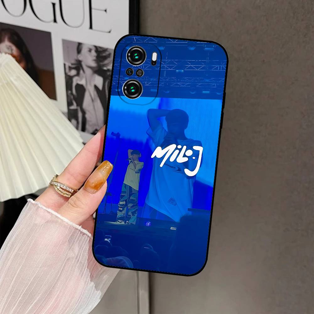 Singer H-MiloS J Phone Case Black Phone Case For Xiaomi 11 12 Redmi Note 11 5G 8T 9A 9 10T Note8Pro Note9 12S Ultra