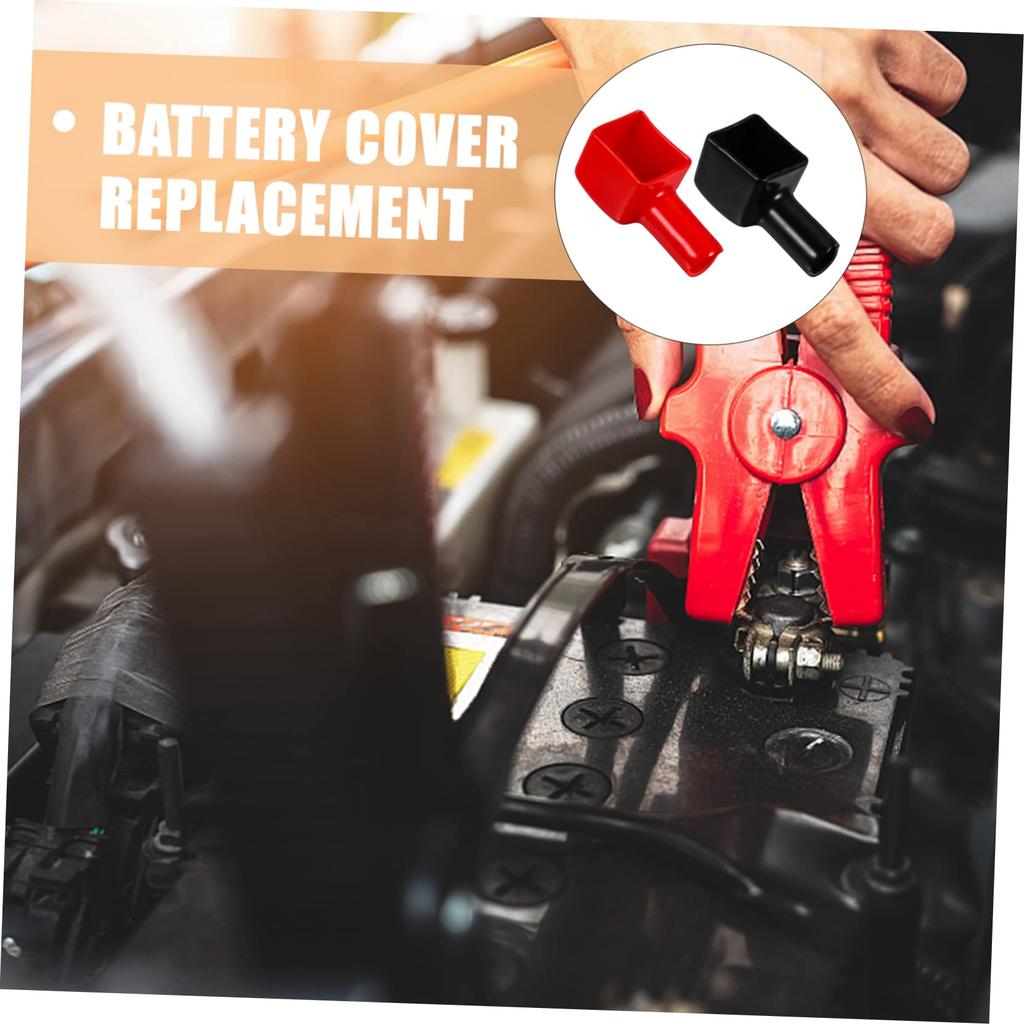 OSOLADY 6pcs Protection Cap Negative Terminal Terminal Cover Extender Stud Tag