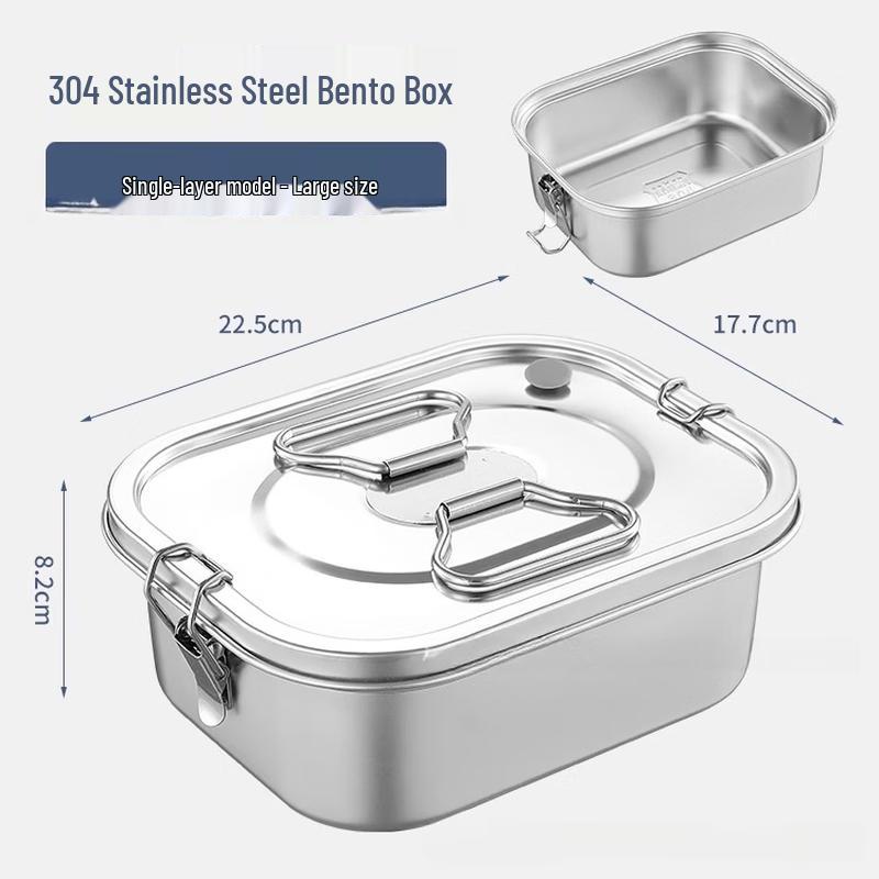 304 Stainless Steel Compartmentalized Lunch Box