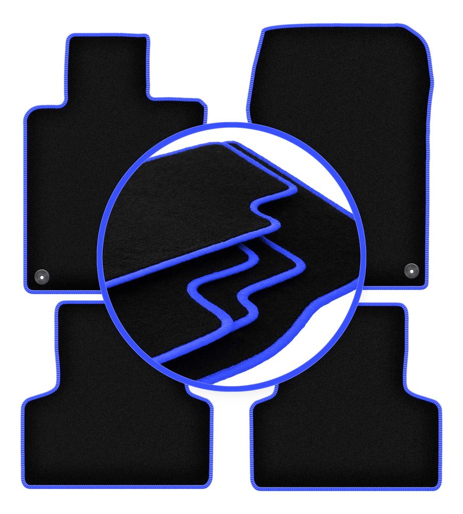 CARLUX-BLUE Automatten für: Honda Accord VIII Limousine, Kombi, Tourer (2008-2015)