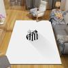 Santos FC2 Flannel Pattern Square Carpet,Area Rug,Carpet Rug for Living Room Bedroom Sofa Playroom Decor,Non-slip Floor Mat