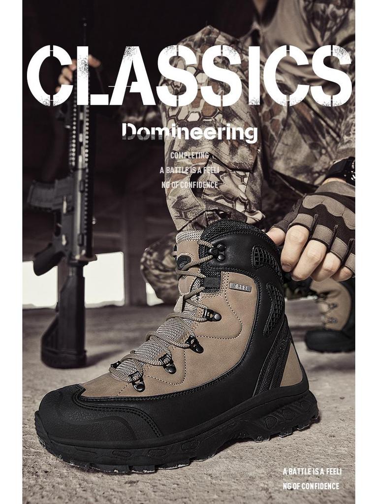 Pánské 2023 Delta taktické boty středního střihu odolné proti opotřebení pro venkovní turistiku a vojenské použití