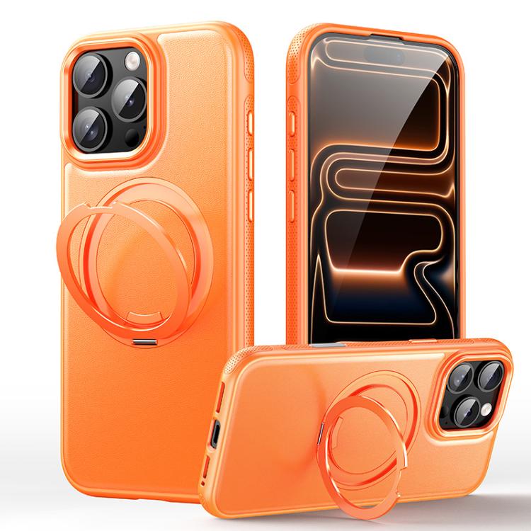 Leather Texture 360 Degrees Rotating Magnetic Holder Phone Case