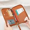 RFID Blocking Passport Holder Covers Case Anti-Theft Travel Wallet Multi-Pockets Zipper Wallet Leather Unisex Travel Accessories
