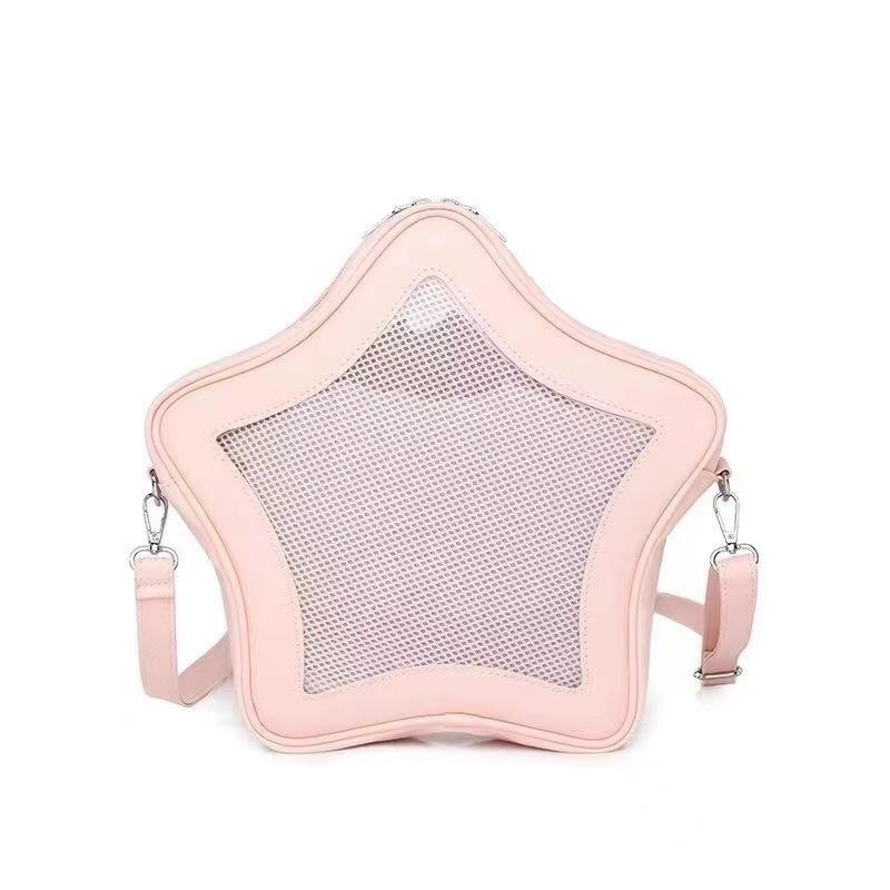 Original Søt Kawaii Ita-veske Anime Femspisset Stjerne Toveis Skulderveske GateMote Ulzzang Skulderveske