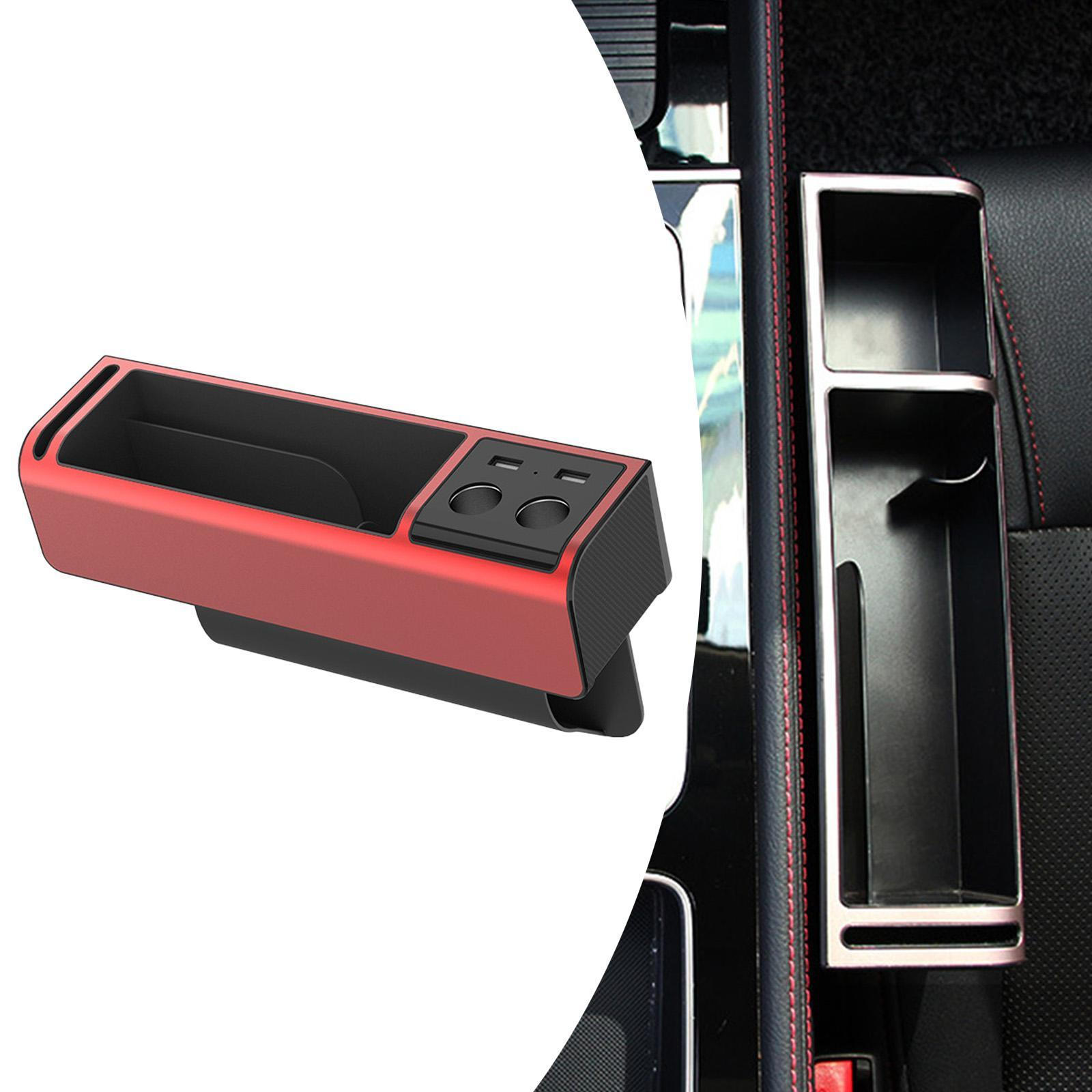 

Заповнювач щілин на бокових сидіннях автомобіля Міцний передній органайзер проти подряпин red