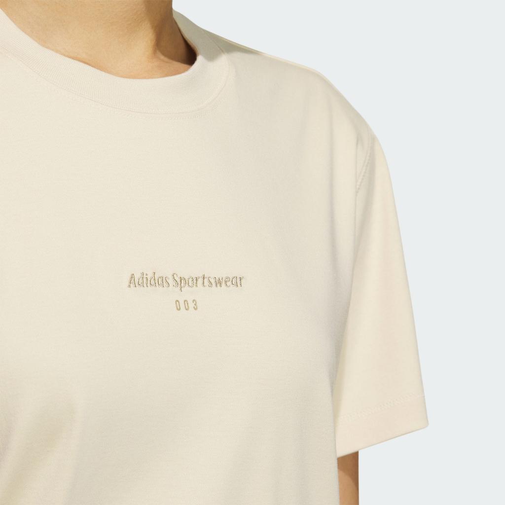 Adidas Letter Print Casual Sports Short Sleeve T-Shirt Women Tops Rock-Dust-Storm IS4947