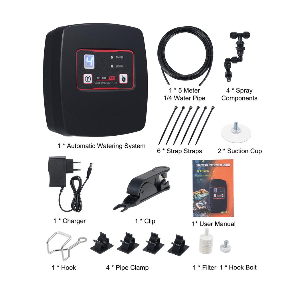 Smart Watering System App Control Rainforest Spray System Humidification System for Climbing Pet Turtle Box Water Tank