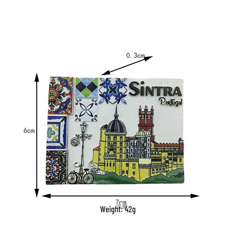 Portugal Cultural 3D Refrigerator Magnet - Creative Souvenir Craft