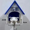 Anime Figures Keychain Creative Keychain Couple Backpack Pendant Ornament Small House Key Hanger Collect Model Gift