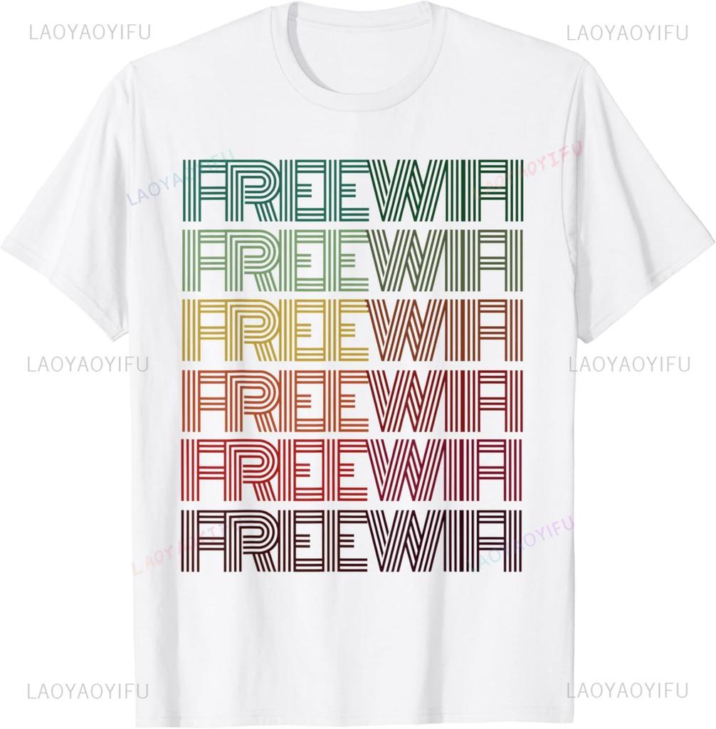 Funny Sarcasm Quote Mens Free WiFi Tshirt Math Equation Novelty Tee Men Clothing Printed Streetwear Graphic T Shirts