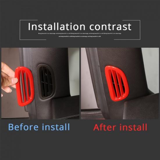 ABS Red A-Pillar Air Vent AC Outlet Cover Trim For Corvette C6 2005-13
