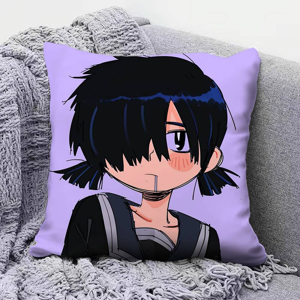 Urabe mikoto Mysterious Girlfriend X Anime Pillow Covers, Home Sofa Cushion Covers and Aecorative Custom