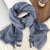 Scarf women's winter high-end sense new linen versatile cotton and linen fashion scarf scarf scarf shawl silk scarf