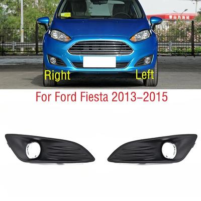 For Ford Fiesta 2013 2014 2015 Car Front Bumper Fog Light Lamp Frame Cover Grille Shield Cover