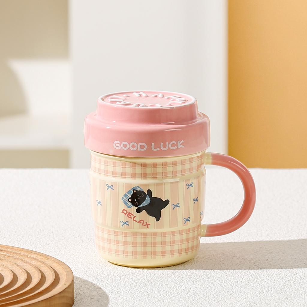 Birthday Gift for Girls Cute Cat Mug for Best Friend with High looking Cup Creative Practical Souvenir Gift Water Cup