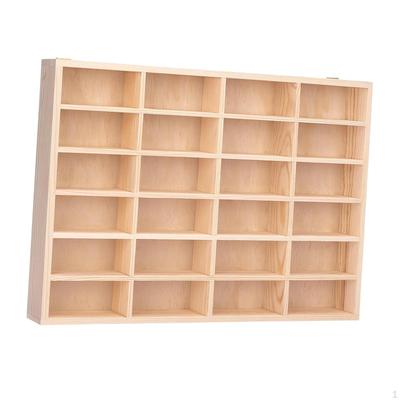 1/64 Modellauto Vitrine Aufbewahrungsorganizer Handwerk Ideales Geschenk Moderne Heimdeko Wandmontage 24 Fächer