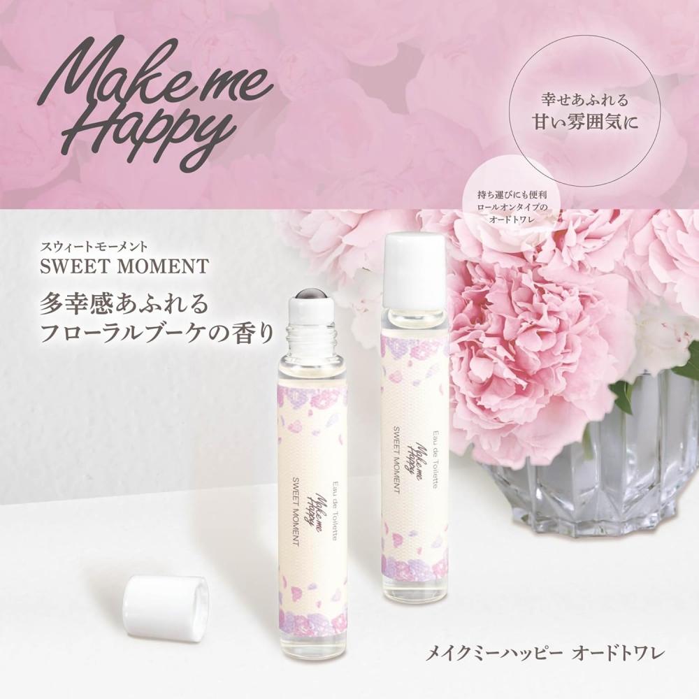 CanMake Make Me Happy Eau De Toilette Sweet moMent Sweet moMent 8ml Fragrance Roll On Type Floral Bouquet Sweet moMent