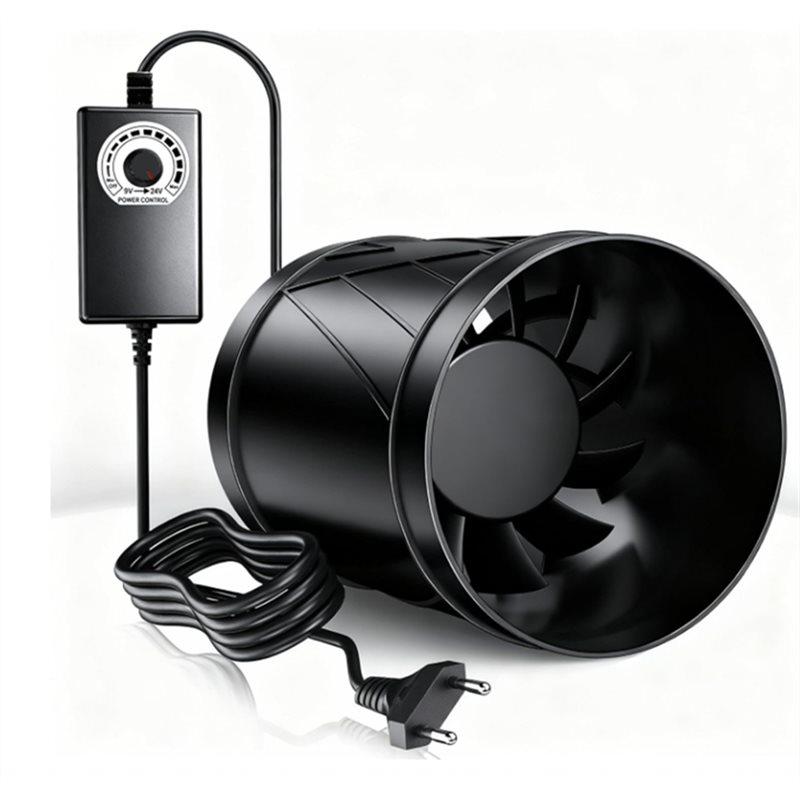 

Adjustable 6 For Efficient Air Circulation Pipe Fan, Quiet Extractor Flue Fan For Conservatories, Basements чорний
