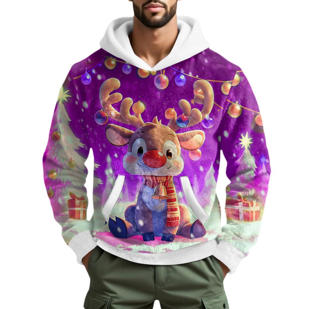 Men's  Leisure  Fashion  Half  Zipper  Hooded  Hood  Long  Sleeves  Hoodie