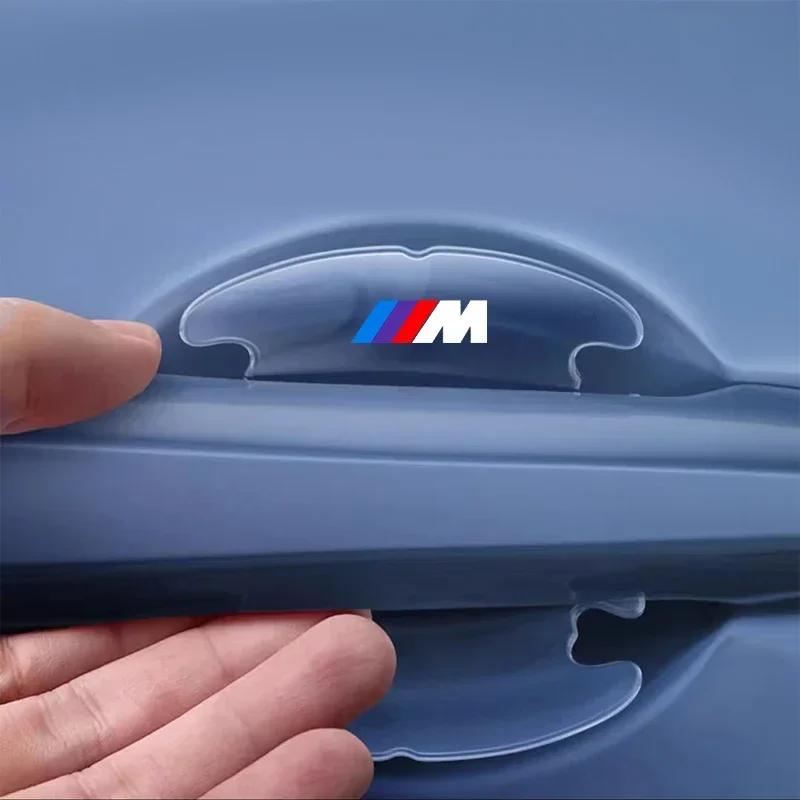 4Pcs Car Door Handle Protector Stickers For BMW M3 M4 F07 F34 F30 F20 F10 E60 E46 E53 G01 G02 G05 F25 F26 F80 F90 Accessories