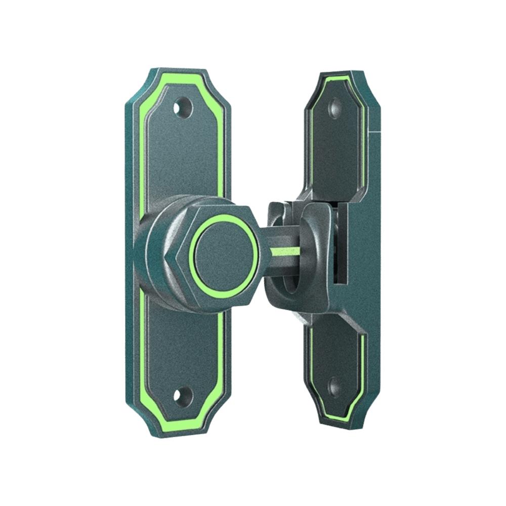 90 180 Degree Luminous Door Buckle Safety No- punching Door Catch Bolt Anti-theft Zinc Alloy Door Hasps Bathroom