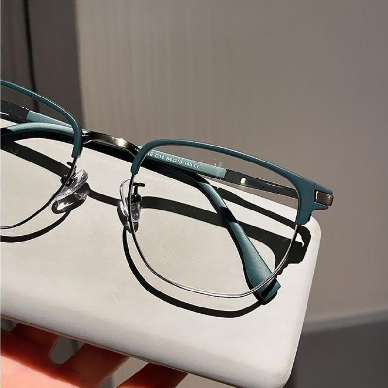 Women Anti Blue Light Glasses Men Vintage Computer Men Eyeglasses Optical Glass Plain Frame Gaming Spectacles Eyewear for Men