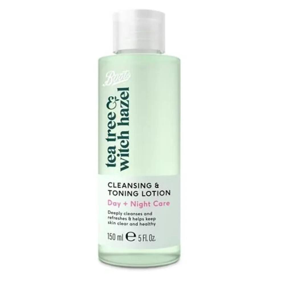 Boots Cleansing & Toning Lotion 150ml 1 Pack Tea Tree & White Hazel Boots Tea Tree & Witch Hazel Cleansing