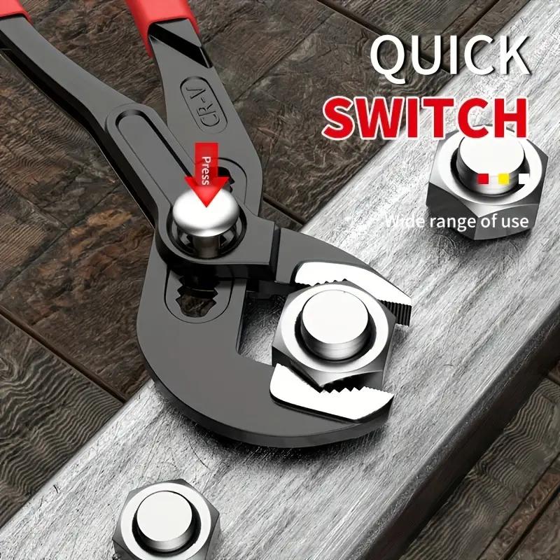 Adjustable Multifunctional Pump Pliers, Large Opening Pipe Pliers, Multipurpose Power Pliers for Plumbing & DIY Projects