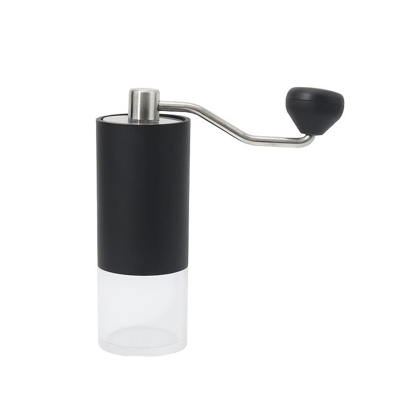 Manual Coffee Grinder Hand Crank Coffee Bean Mill with Adjustable Ceramic Burrs and Detachable Handle for Home Kitchen Use