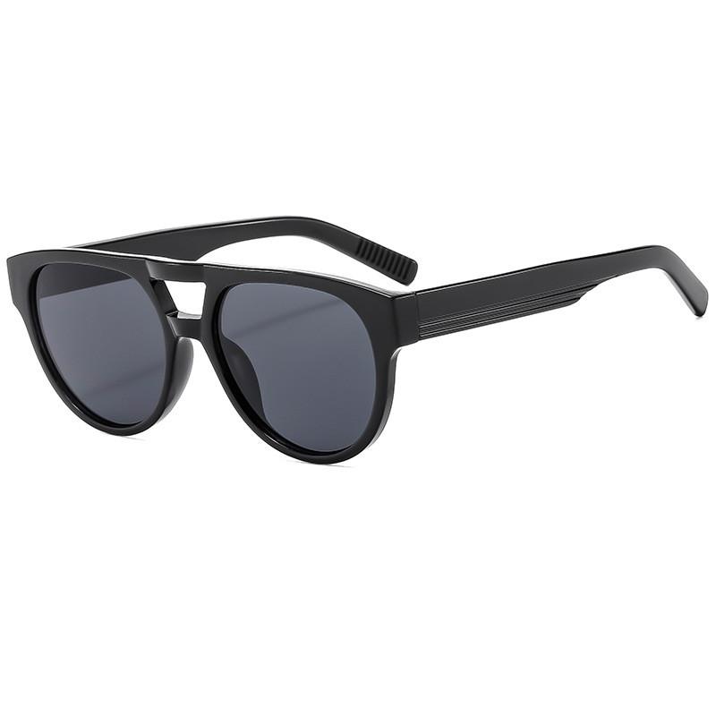

Fashion Unisex Pilot Sunglasses With Uv400 Protection For Outdoor Activities BlackFrameGrayLenses