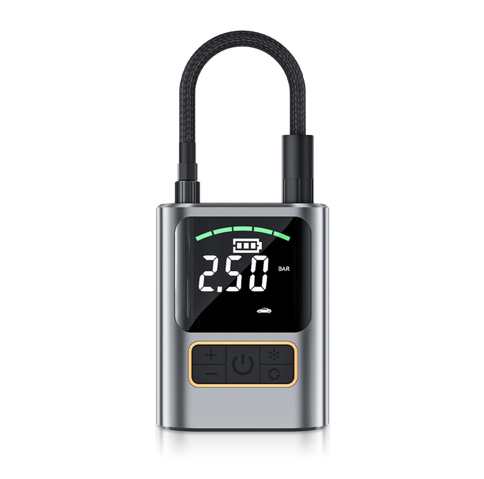 

Портативный воздушный компрессор для накачивания шин 4000 мАч воздушный насос для автомобильных шин электрический насос для шин велосипеда с серебряный