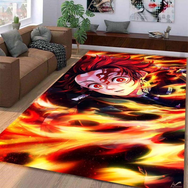 Demon SlayerKamadoTanjirou Carpet Multi-size Carpet for Living Room Bedroom Kid's Room Home Decor Area Rug Non-slip Mat Sofa Mat
