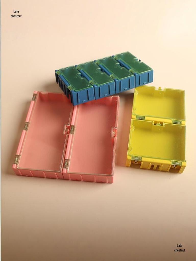 Interlocking SMT Component Box for Chip Resistor Storage