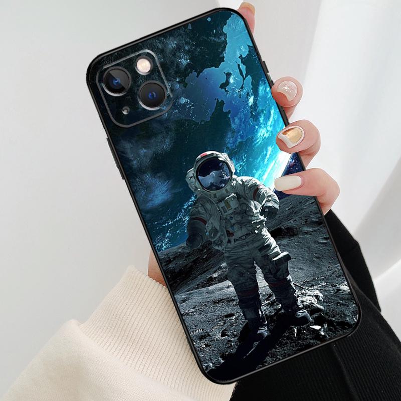 Astronaut Star Space Phone Case For iPhone 17 Pro Max 14 13 12 11 15 16 Pro Max mini 15 16 Plus 16e 17 Air Cover