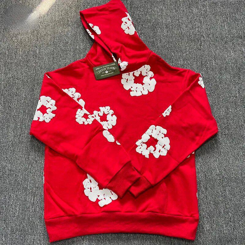 

Американский уличный хип-хоп хлопковый принт повседневное свободное худи, парный стиль M