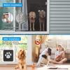 Dog Door for Screen Door,  Cat Door for Window Screen,Flap Opening 8 x 10 inches, ,Lockable Magnetic Flap Screen
